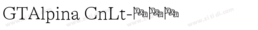 GTAlpina CnLt字体转换